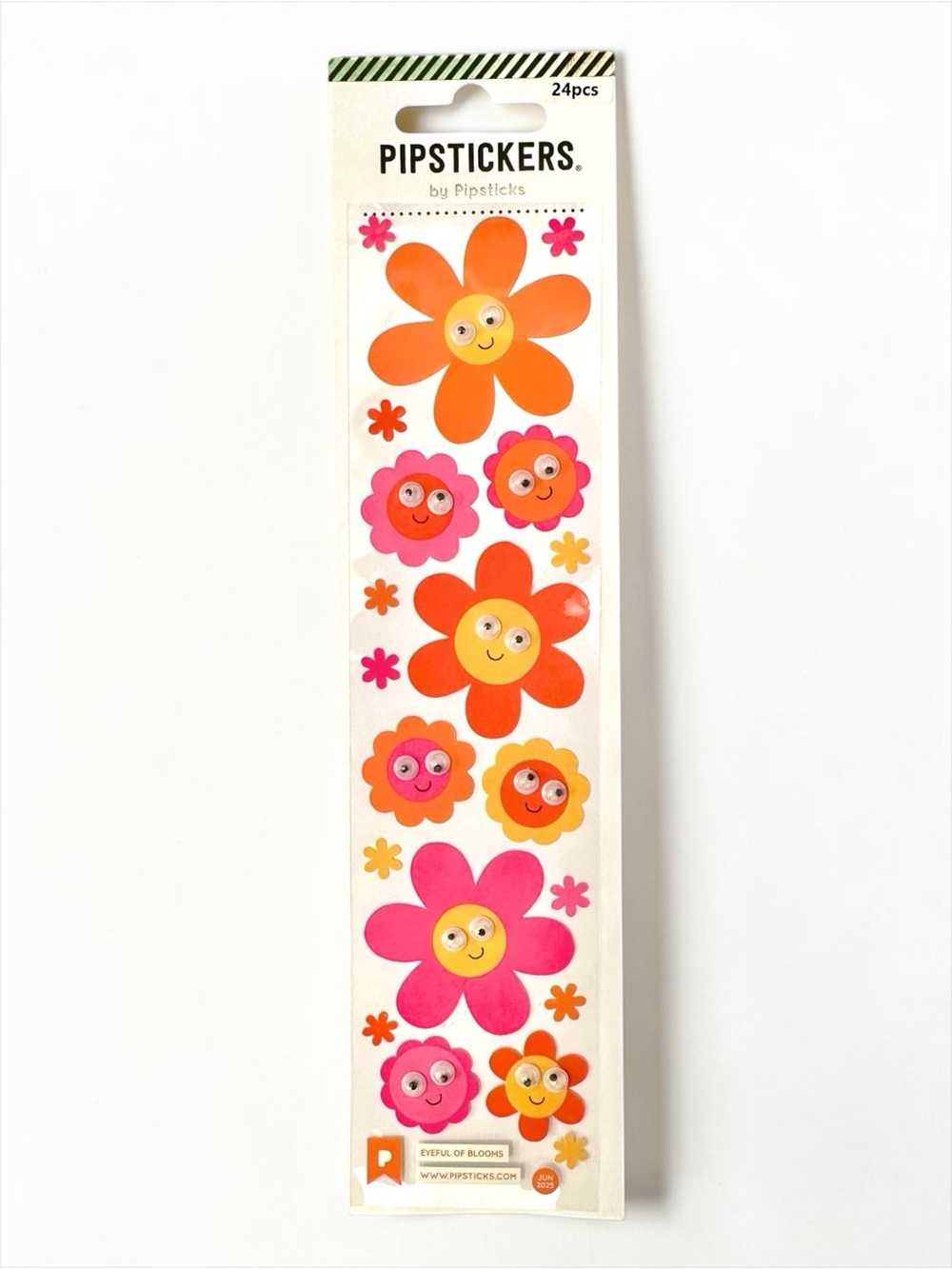 Pipstickers Smiley Flower Stickers Groovy Retro Planner Stickers NWT